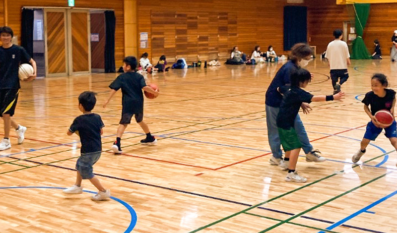 関口サムエルPRESENTS我孫子市バスケ教室開催風景1